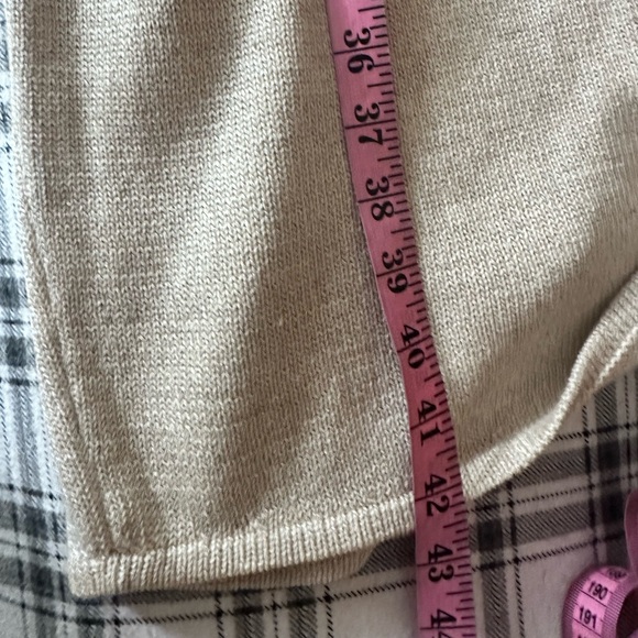 St.John For Saks Fifth Avenue Gray Cream Vintage70’s Quarter Button KnitDress 10 - Picture 14 of 15